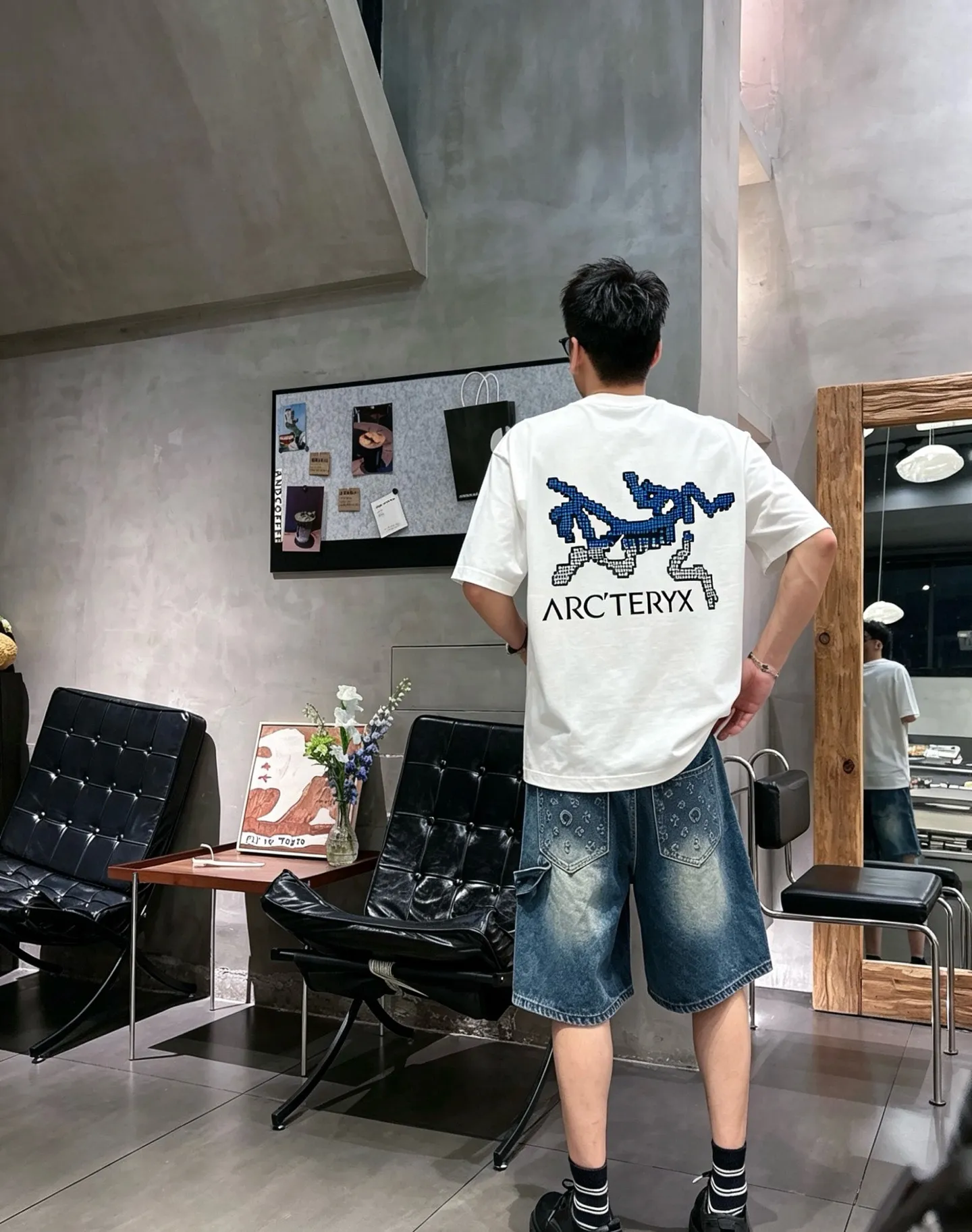 Arc～ logo 《 》 ， ， Same Style， : Black White Coffee Brown Size：S（90-130 ） M（125-150 ） L（135-165 ） XL（160-190 ） XXL（185 ）